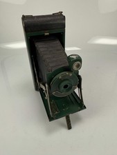 Kodak No. 1A Pocket Kodak Junior Green Folding Camera Black Bellows