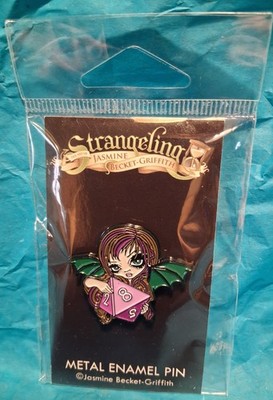 Strangeling Jasmine Becket-Griffith 8 Sided Dice Fairy Enamel Pin DragonCon NEW