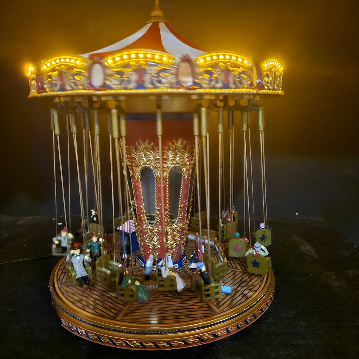 Mr Christmas Worlds Fair Swing Carousel Gold Label