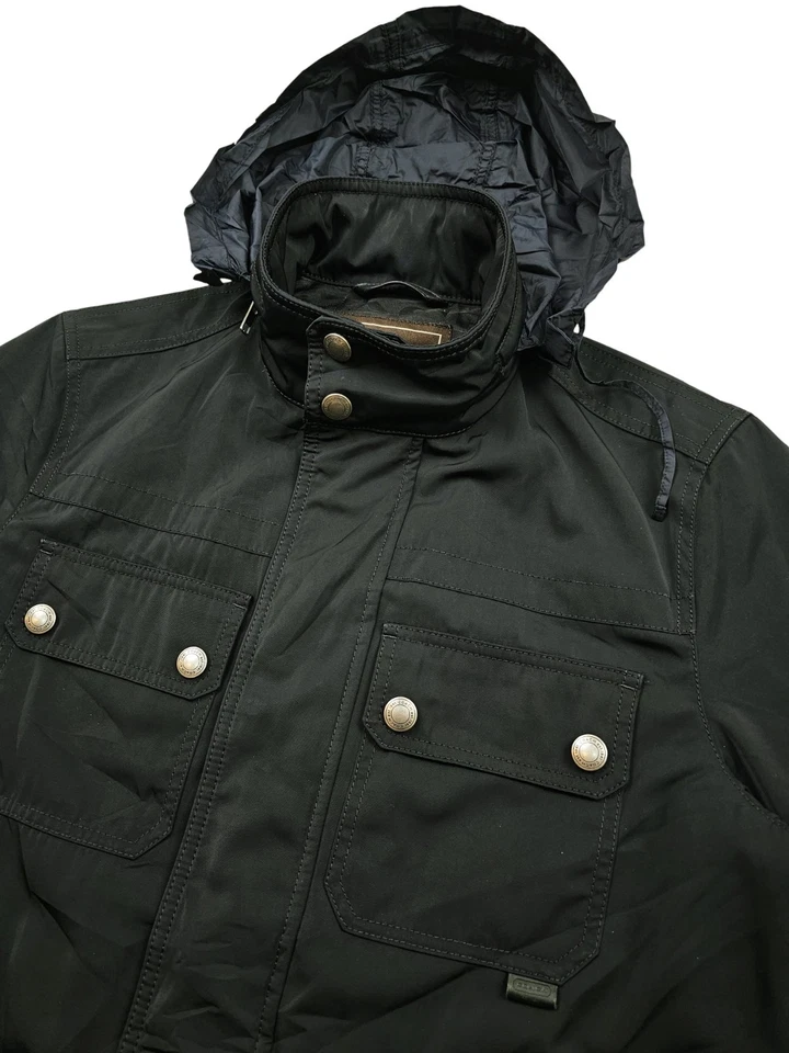 *HOT Men's COACH @ M65 MILITARY SPORTS UTILITY PARKA HOODED LINED BLACK Jacket S - Image 3 of 4
