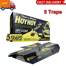 HOY HOY Trap A Roach For Home Bait Glue Sticky Pest Control Roach Killer 5 Traps
