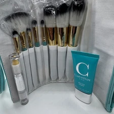 Carmindy & Co Skin Zen Primer Deflection Correction Stick Bag & 8 Brush Set New