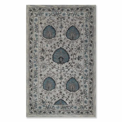 Modern Hand Tufted 100% Wool Rug Color Multi Flower Design Luxury Carpet Rug