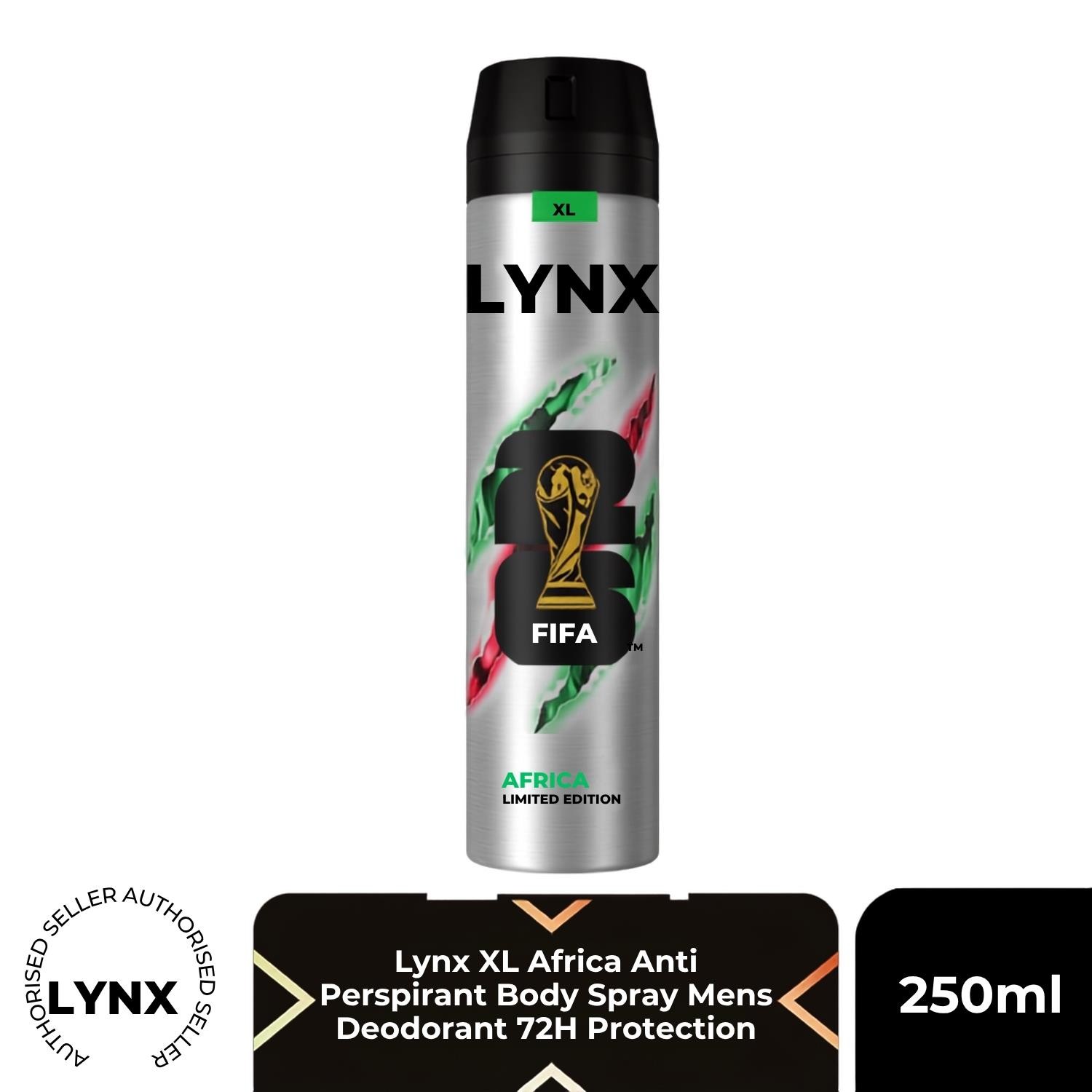 Lynx Men's Antiperspirant Deodorant Spray Xxl Africa 250Ml - Image 2