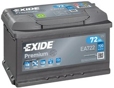 Batterie de voiture EXIDE 72Ah/720A  RENAULT CLIO