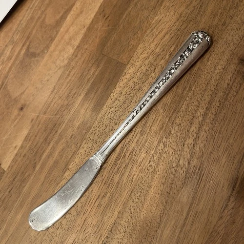 Vintage Sterling Silver Spreader Knife by Towle Rambler Rose Pattern 25 Grams