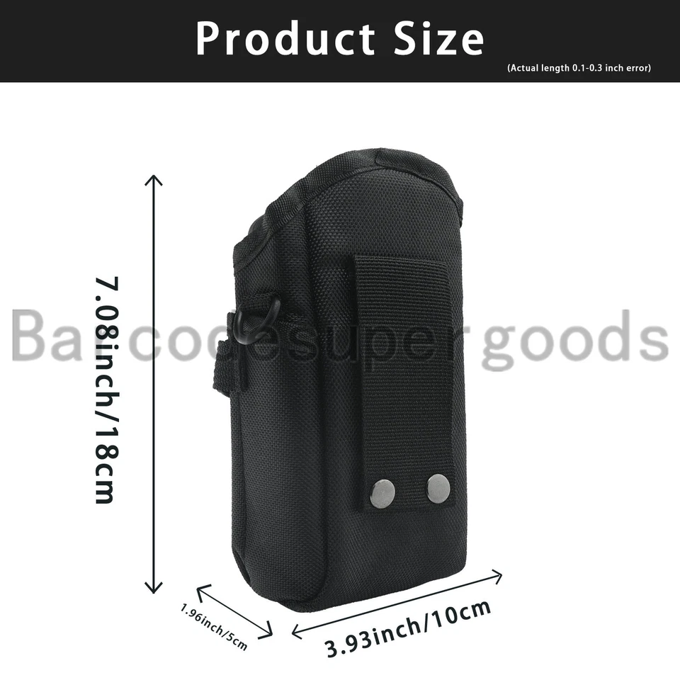 Nylon Scanner Nylon Carry Case Belt Holster for Symbol Zebra TC70 TC72 TC75 TC77 - Image 3 of 4
