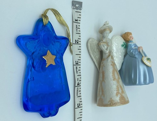 Hallmark Keepsake Christmas Ornaments Angelic Bell, Blue Glass Angel, Victorian - Picture 22 of 22