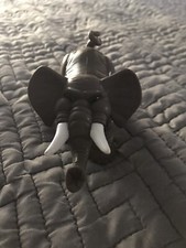 1995 Fisher Price Elephant Mouth Opens Legs Move 5"