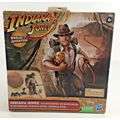 Indiana Jones Worlds Of Adventure Series Action Figure Backpack Hasbro 2023 New