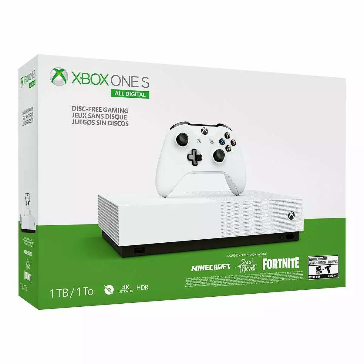 Microsoft Xbox One S All-Digital Edition 1TB Console - White (Disc