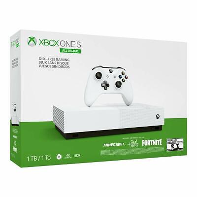 Microsoft Xbox One S All-Digital Edition 1TB Console - White (Disc-free  Gaming) 889842528992 | eBay