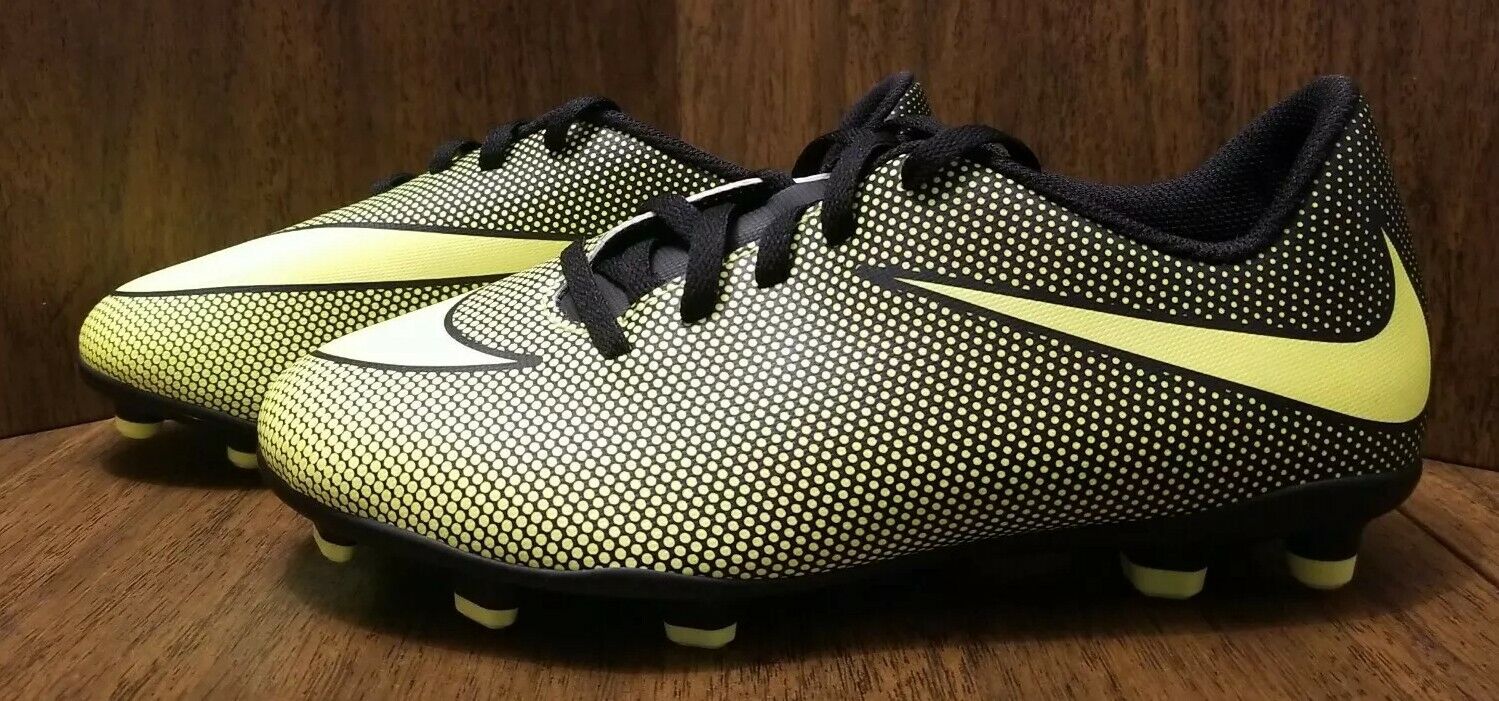 Precioso Analista Superar Jr Nike Bravata II FG Kids Soccer Cleats Yellow Black 5Y 844442-070 | eBay