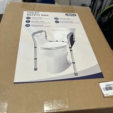 Toilet Safety Rails HEPO Tool Free Installation 7237 Handicap