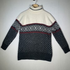 Lambswool Angora Turtleneck Christmas Sweater Sz S Valerie Stevens Fur Blend