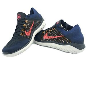 Nike Free RN Flyknit 2018 Black Navy Training Running Shoes 942838-068 Size 8-13 | eBay