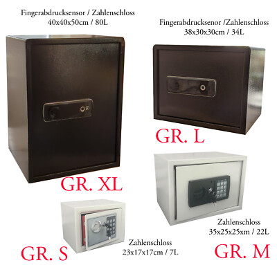 Tresor Wandsafe Elektronisch Zahlencode Hotel Safe 7L 22L 34L 80L