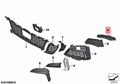 Genuine BMW G20 318d 320d Cover External Engine Oil Cooler Right 51118069370