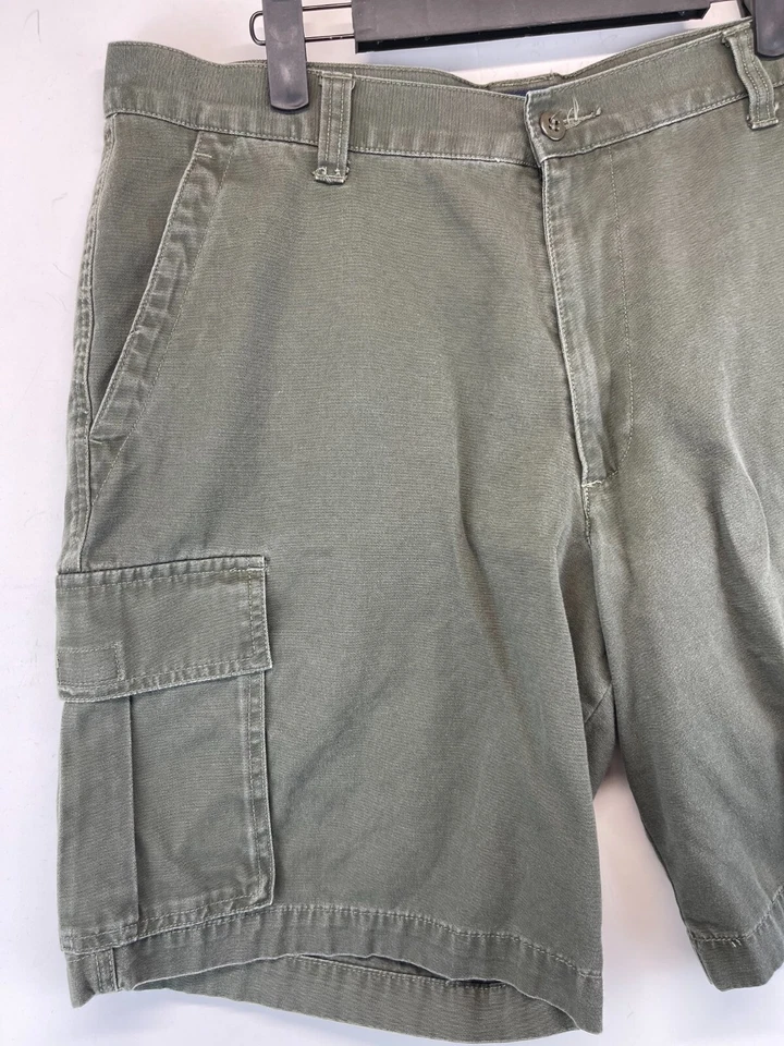 Dockers 工装短裤 - 男式 36 - 军绿色 - 工装口袋 (1930) — 第 2/4 张图片
