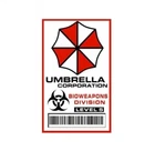 Umbrella Corporation Bioweapons Division Decal Sticker Resident Evil Level 5