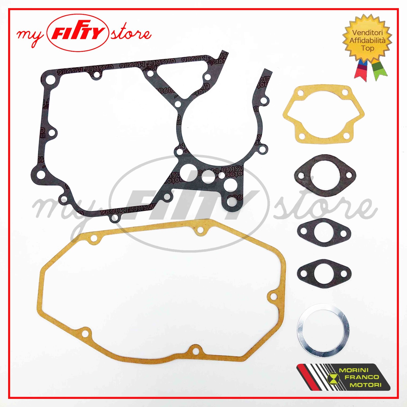 P400150850221 Serie Guarnizioni Motore Athena Franco Morini 2t G30 Lc - 1992/1994 (15 Pezzi - Foto 7