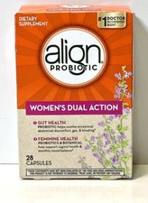 Align Probiotic Women's Dual Action Dietary Supplement - 28 Vegetarian Capsules