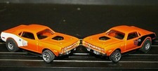 2x LIMITED EDITION - '71 Hemi Barracuda Cuda Orange/Black  Orange/White Fit AFX
