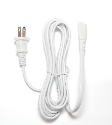 [UL Listed] White 8 Foot AC Power Cord works with Epson Expression Home XP-5200