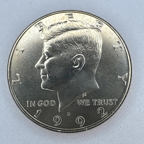 1992 D 50C Kennedy Half Dollar BU Clad US Mint Coin