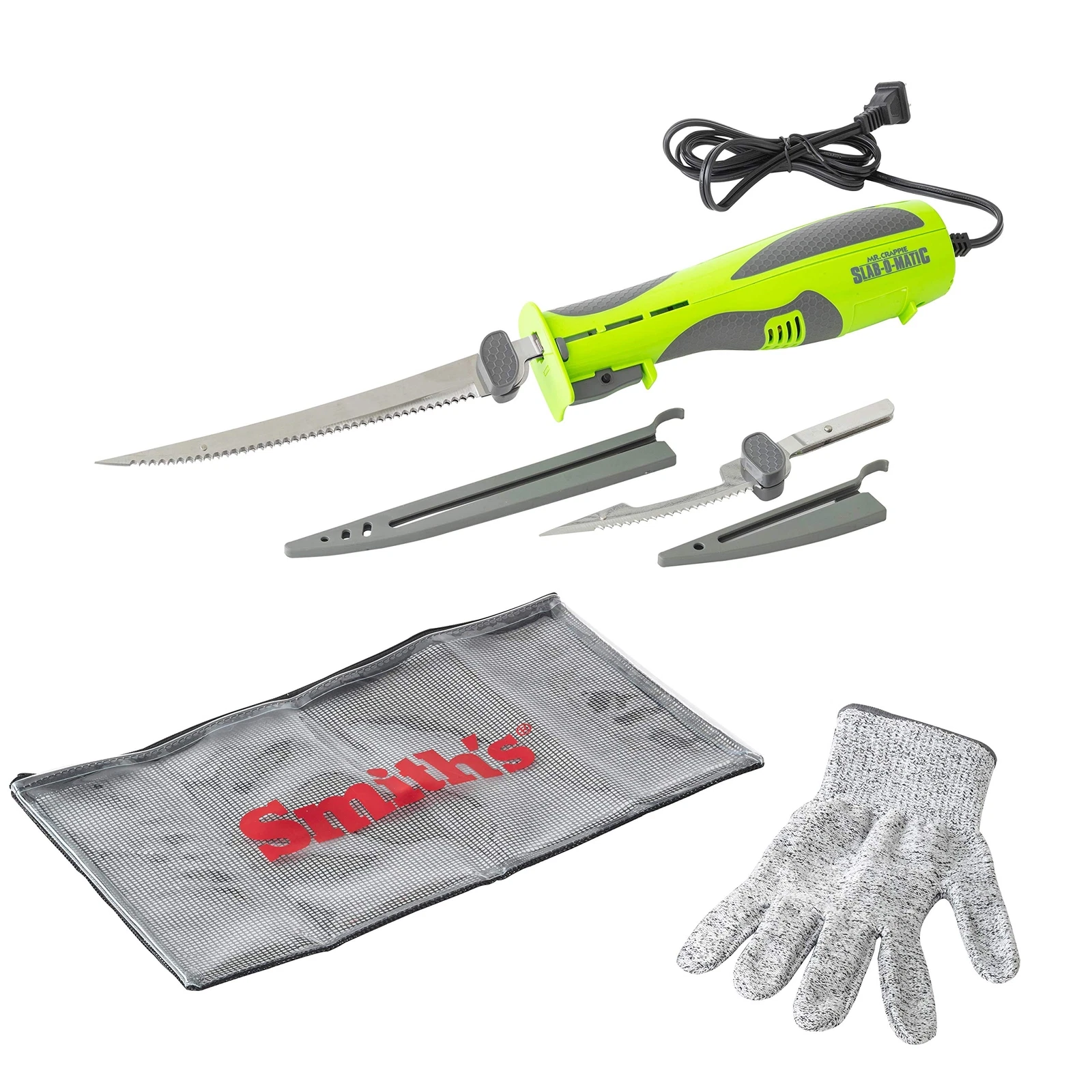Smith�s Mr. Crappie Slab-O-Matic Electric Fillet Knife - 8� & 4.5� Serrated