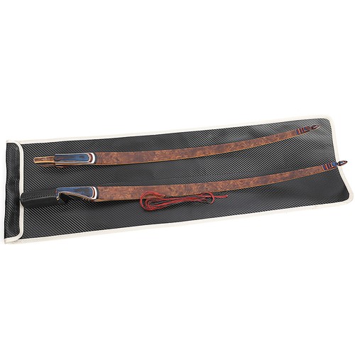 60" Traditional Bow Triangle Longbow Arrow Set 20-55lbs Takedown Archery Hunting - Picture 16 of 24
