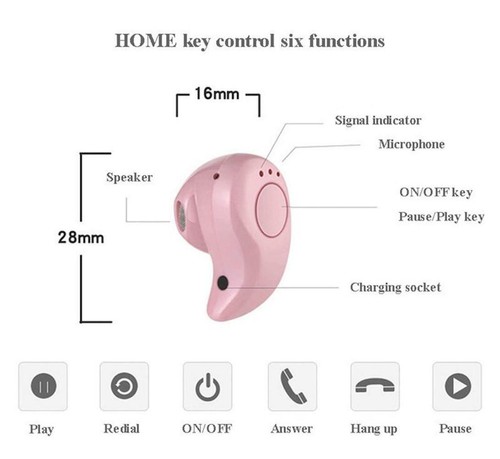 BLUETOOTH 4.1 AURICULARES DEPORTIVOS MINI estéreo auriculares intrauditivos recargables - Imagen 7 de 17