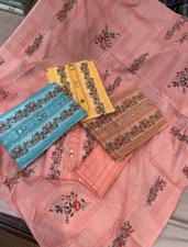 asain wedding dress.ethinic .pakistani Unstiched P CottoHeavy Duppta Salwar Sale