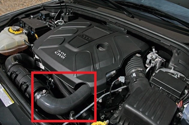 Silikon Ladeluftkühler Schlauch für Jeep Grand Cherokee 3.0CRD 2011-2015 - Bild 3 von 4