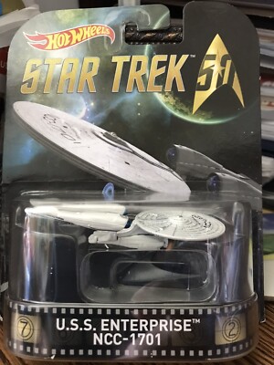 Hot Wheels 2016 Star Trek 50th Anniversary USS Enterprise NCC-1701 DJF53