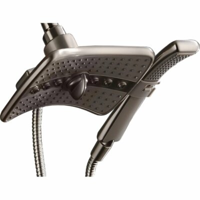  ''Bright Showers'' Multi Function Rain Brushed Nickel Shower Head PSS3919-02 