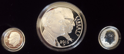 *** 2015 MARCH OF DIMES SPECIAL SILVER SET W PROOF P REVERSE DIME & W DOLLAR *** - 第 1/4 張圖片