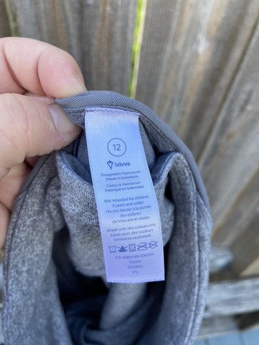 Ivivva Heathered Gray Ruched Back Leggings Sz 12 - Picture 6 of 10