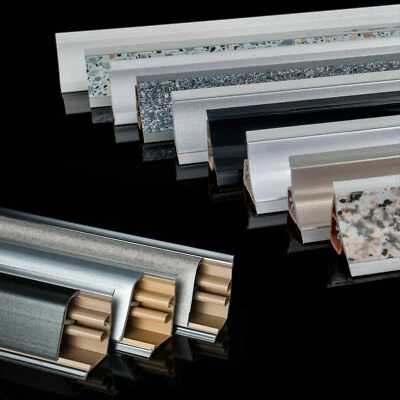 FASTMASTER 1,5m - 3m ABSCHLUSSLEISTE 23mm & 37mm Winkelleisten Tischplatte Arbeitsplatte