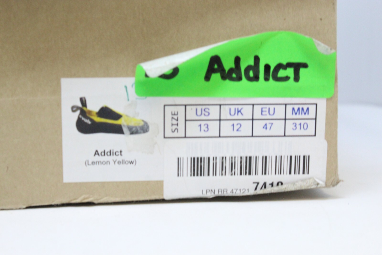 Evolv Addict Climbing/Bouldering Shoes Lemon Yellow eBay