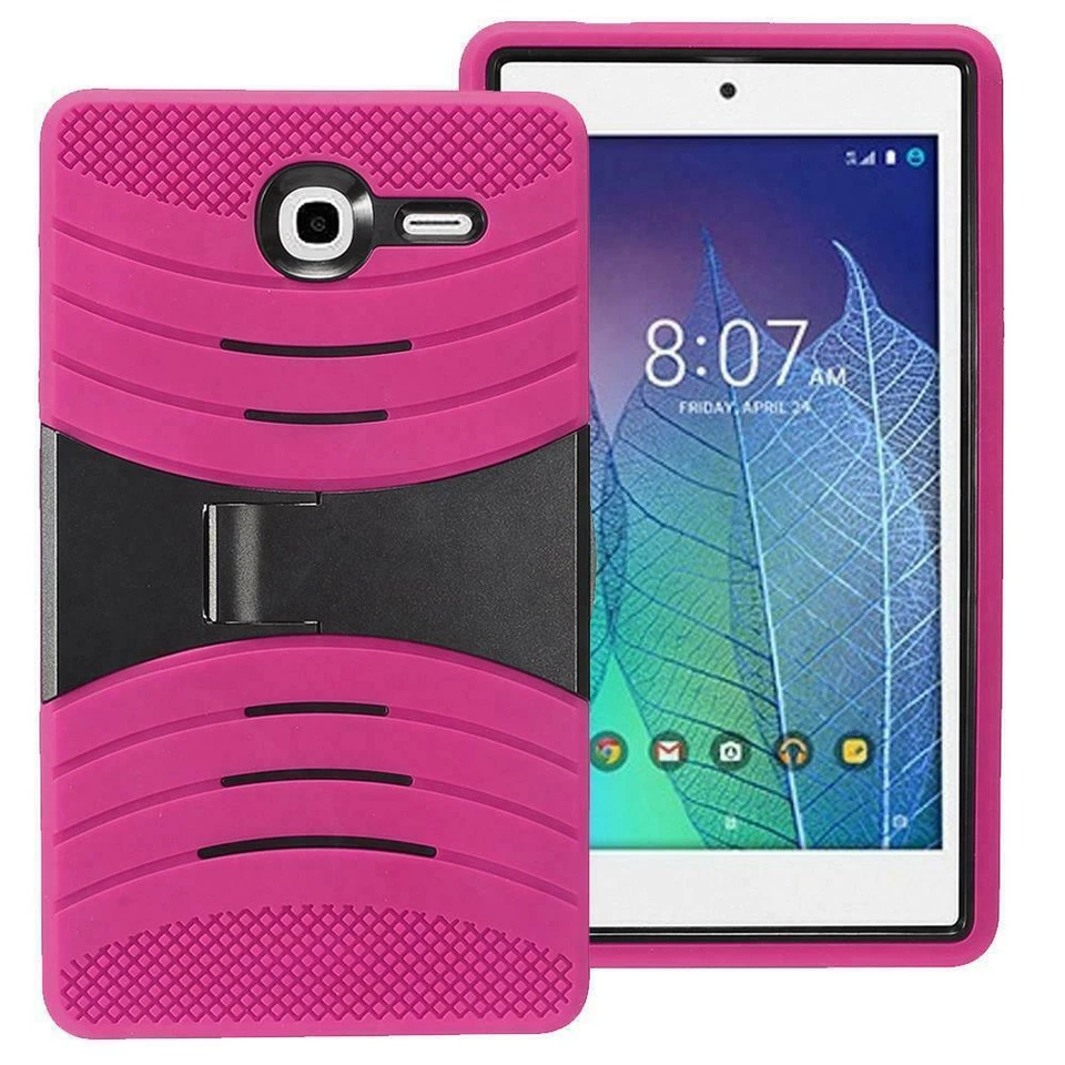 For Onetouch POP 7 LTE 2016 / 9015W T-Mobile Tablet Armor Rugged Cover Hard Case - Image 3 of 4