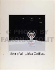 1982 Cadillac Sales Catalog 82 Deville Eldorado Seville Fleetwood Original MINT