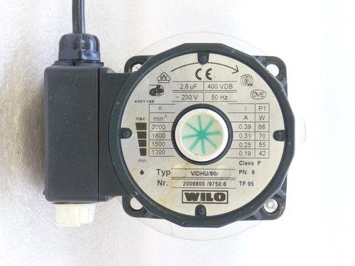 Wilo Viessmann Divicon Eurola VIDHU 60 R Umwälzpumpe Pumpenkopf gebraucht P538 - 第 1/4 張圖片