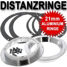 CHP 4504453 Alu Distanzringe f&uuml;r 165mm Lautsprecher Adapterringe 21mm stark
