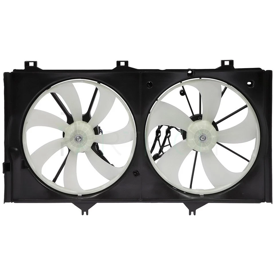 Dual Radiator Condenser Cooling Fan Assembly For Toyota Avalon Camry Lexus ES350 - Image 2 of 4