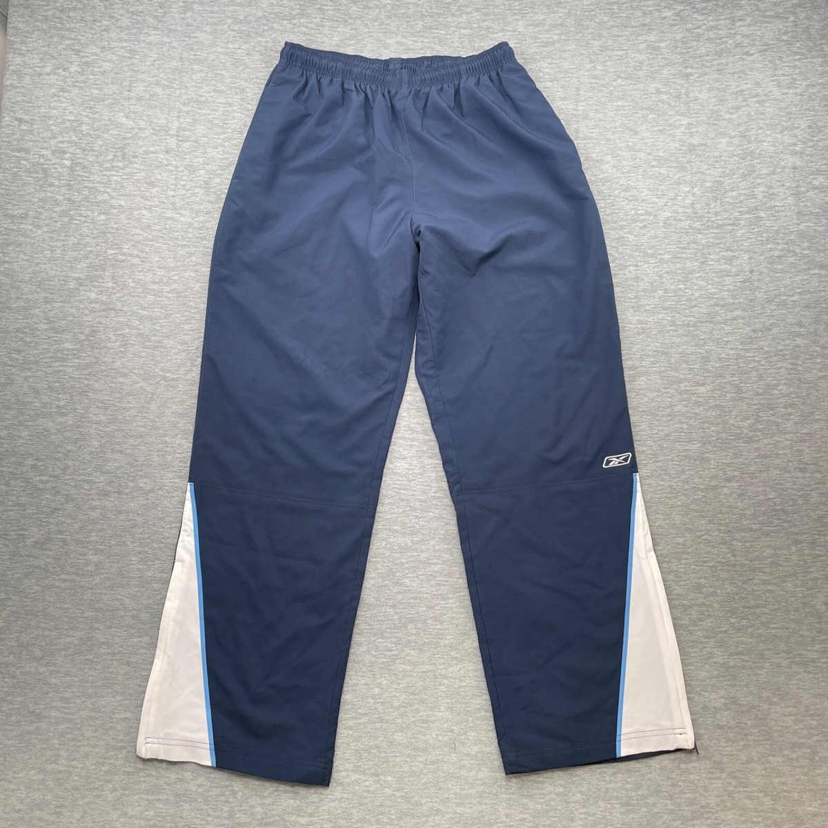 Reebok Men Reebok Warm Up Pants Reebok Pants Men L Large Blue Gray