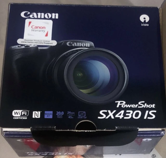 Canon PowerShot SX430 IS 20MP Bridge Camera (Black) - Image 2 of 2
