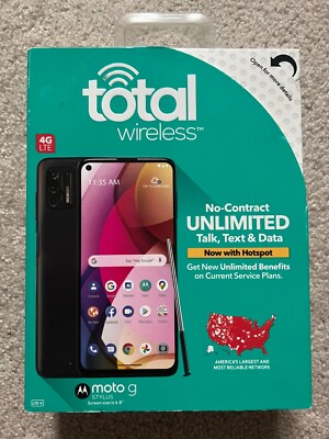 Motorola moto g STYLUS Total Wireless smart phone 128GB, 48MP