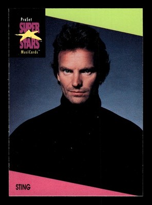 1991 Pro Set SuperStars MusiCards #95 Sting