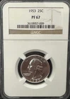 1953 Washington Quarter — photo from another recent sale